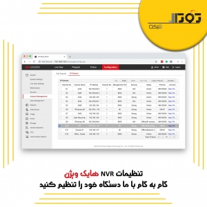 تنظیمات NVR هایک ویژن - گام به گام با ما دستگاه خود را تنظیم کنید